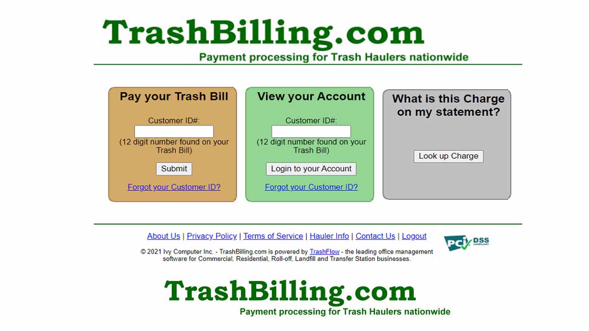 www.trashbilling.com Login